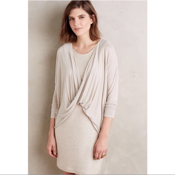 Anthropologie Dresses & Skirts - Amadi for Anthro Cloud Layered Twist Front Dress